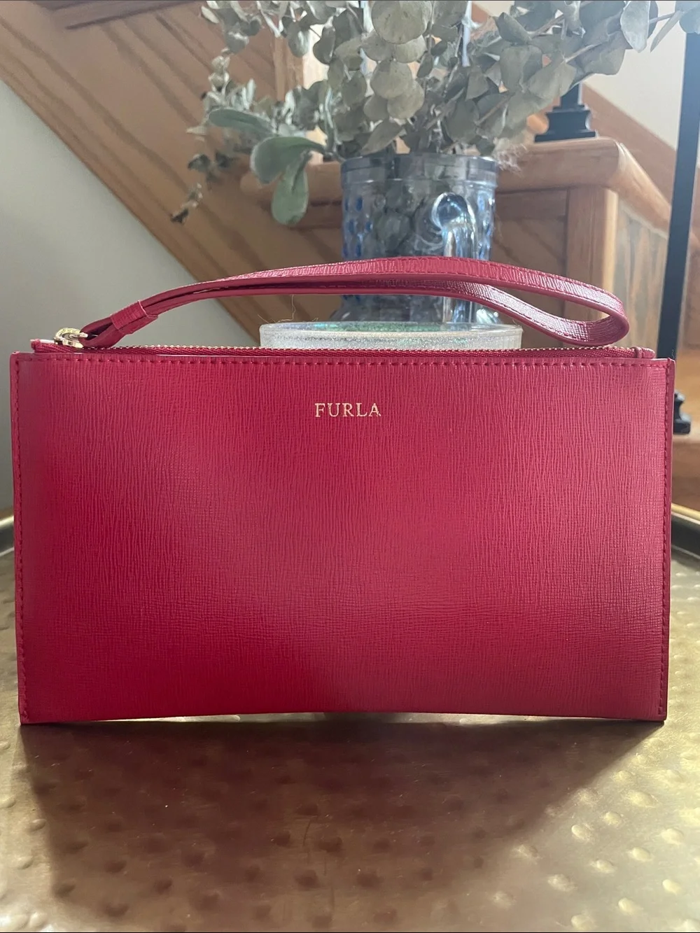 Furla sleek wristlet